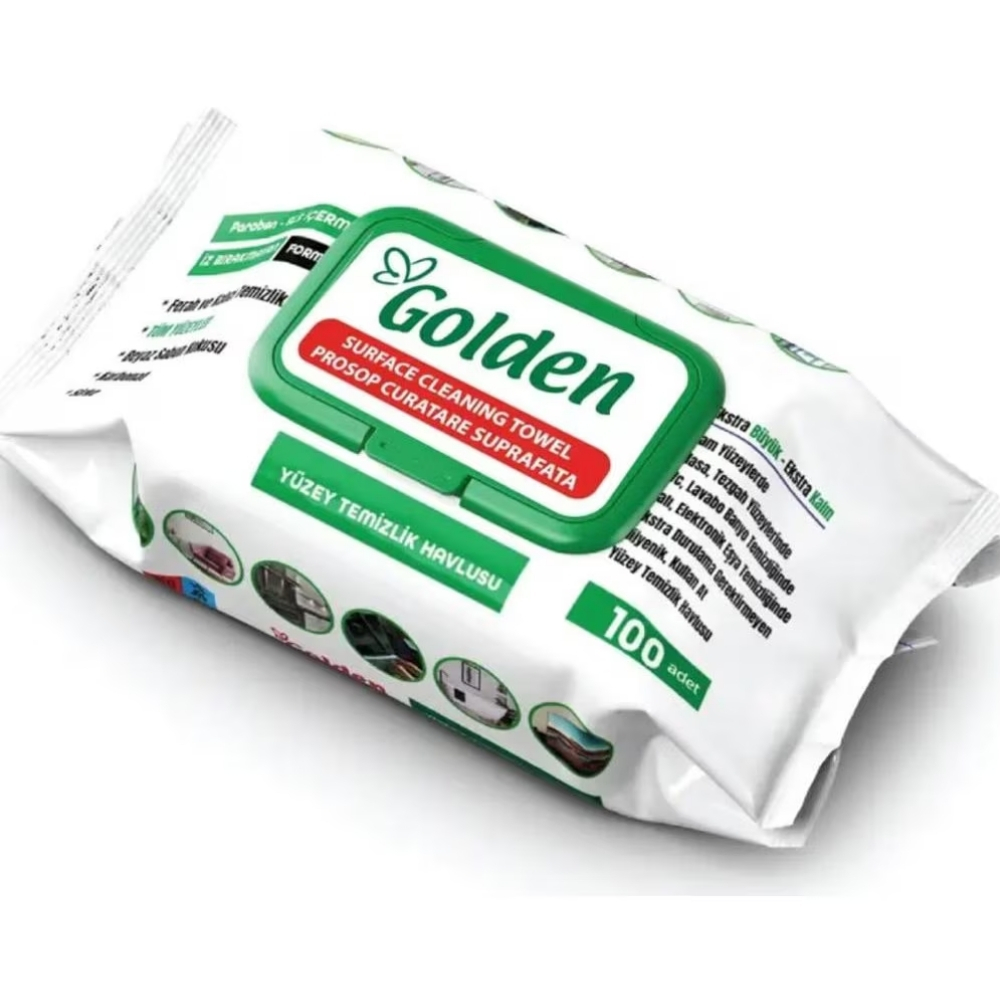 GOLDEN SERVETELE UMEDE MULTISUPRAFETE 100BUC WHITE SOAP
