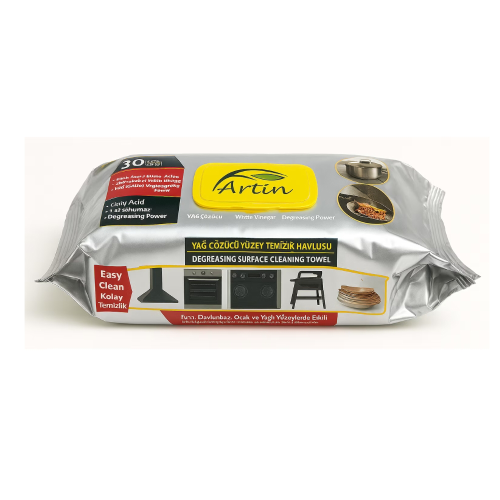 ARTIN SERVETELE UMEDE MULTISUPRAFETE 100BUC VINEGAR&BAKING SODA