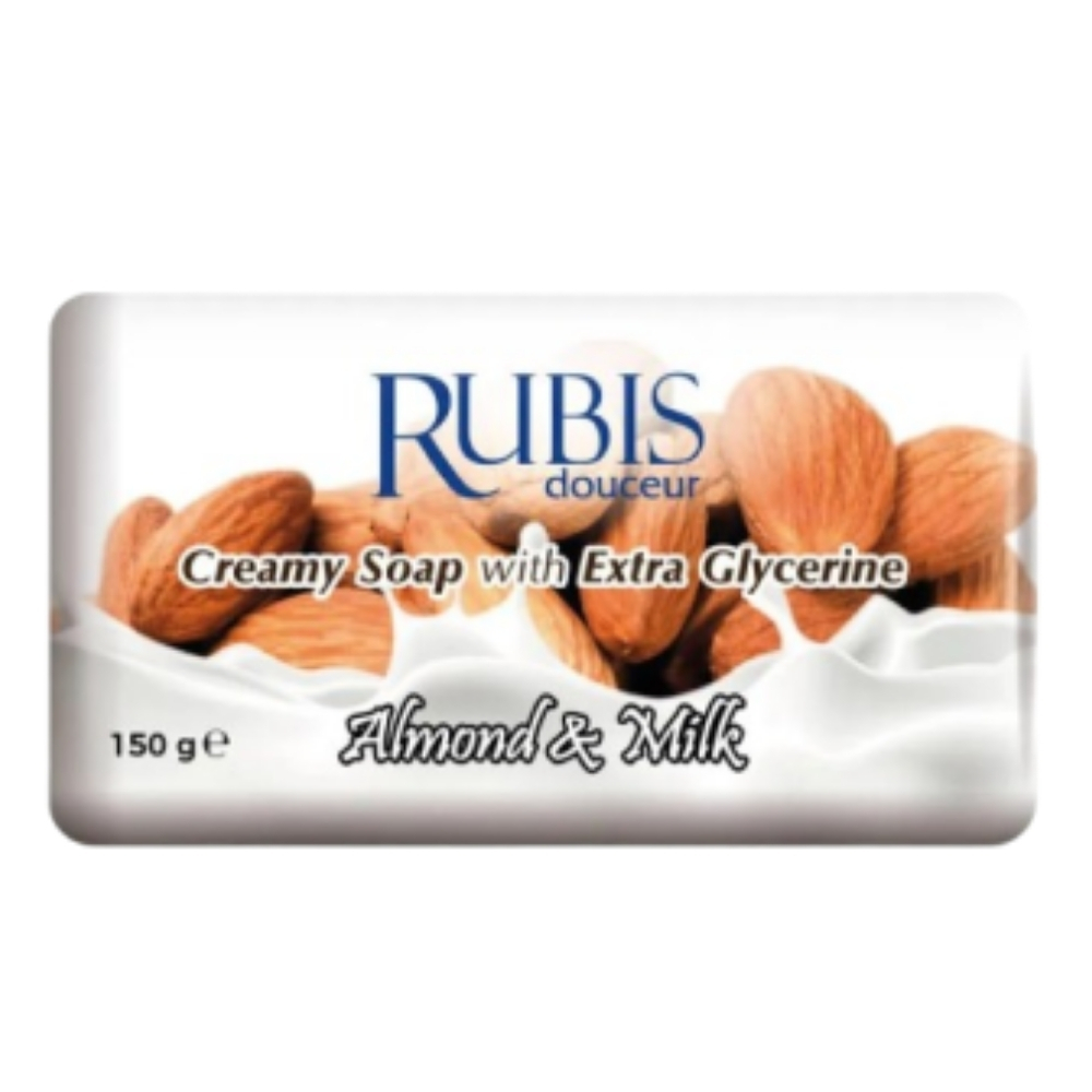 RUBIS SAPUN 150GR ALMOND&MILK 6BUC/SET