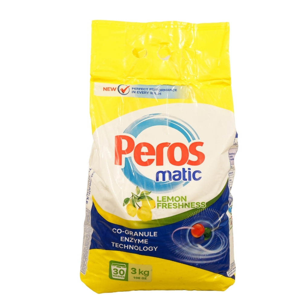 PEROS DETERGENT PUDRA AUTOMAT 3KG LEMON 30SP