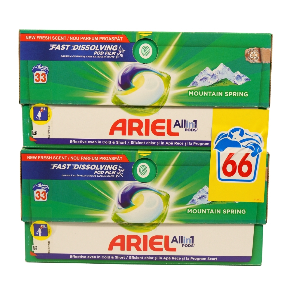 ARIEL DETERGENT CAPSULE 2X33BUC MOUNTAIN SPRING