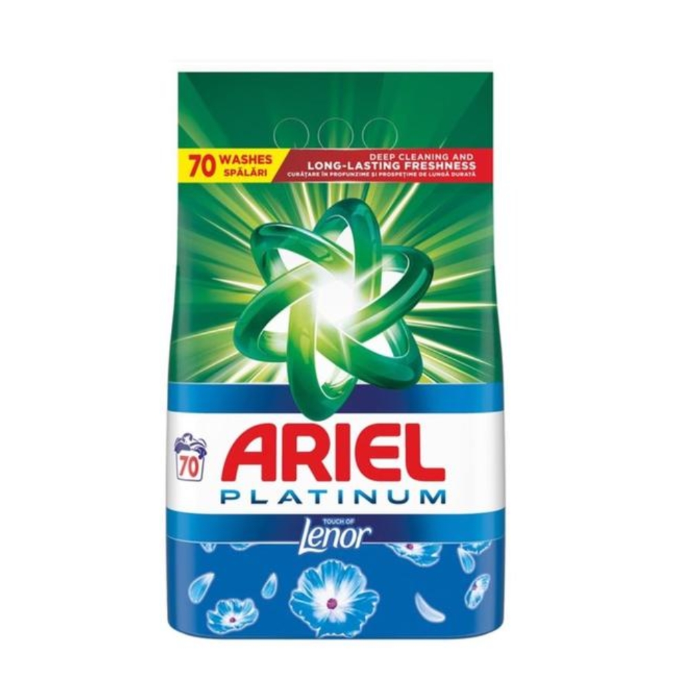 ARIEL DETERGENT PUDRA AUTOMAT 4.55KG PLATINUM TOUCH OF LENOR 70SP
