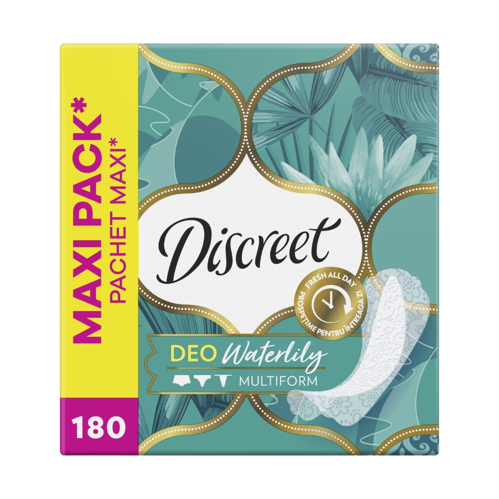 DISCREET ABSORBANTE ZILNICE 180BUC WATERLILY