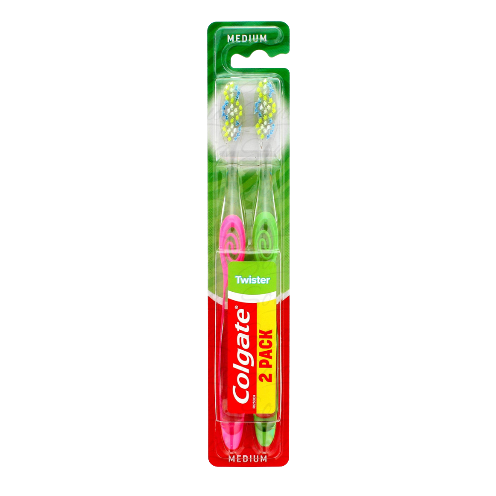 COLGATE PERIUTE TWISTER MEDIUM 2BUC/SET