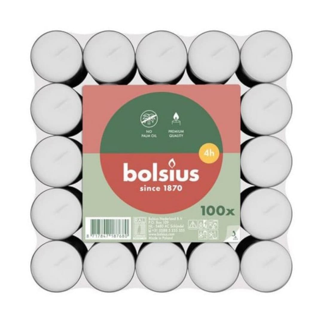 BOLSIUS LUMANARI PASTILA 100BUC/SET 3.5H