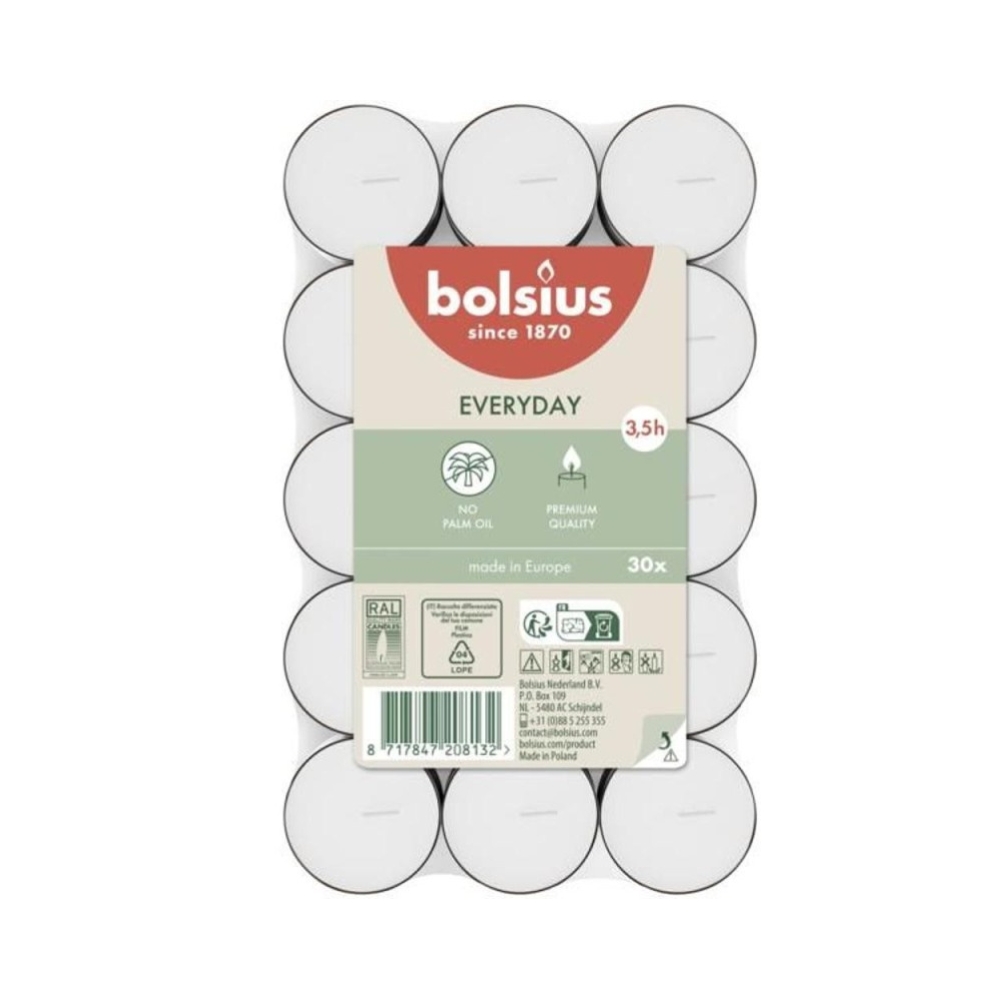 BOLSIUS LUMANARI PASTILA 30BUC/SET 3.5H