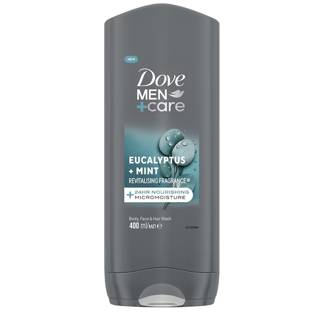 DOVE GEL DUS MEN 400ML EUCALYPTUS&MINT