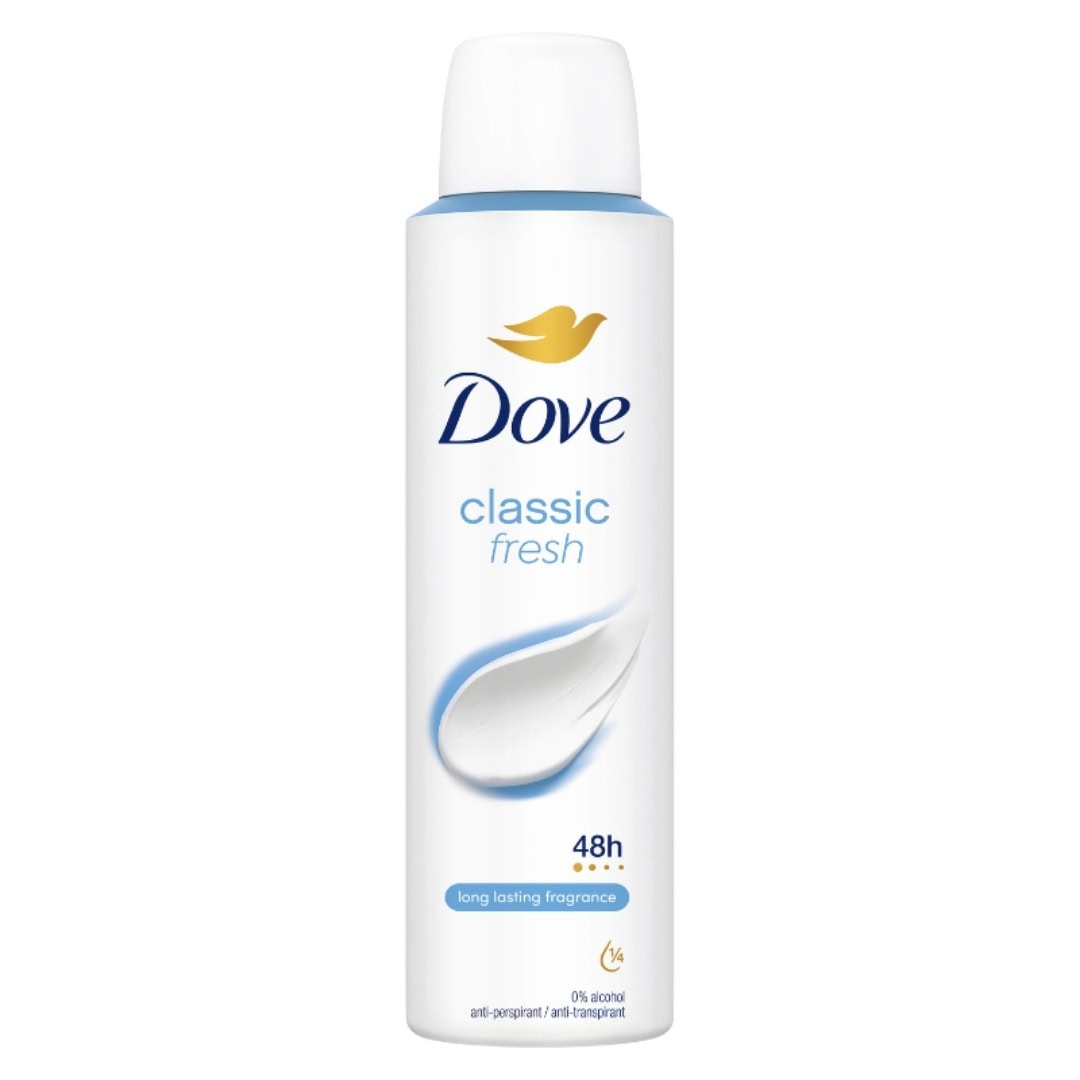 DOVE DEO DAMA 150ML CLASSIC FRESH 48H