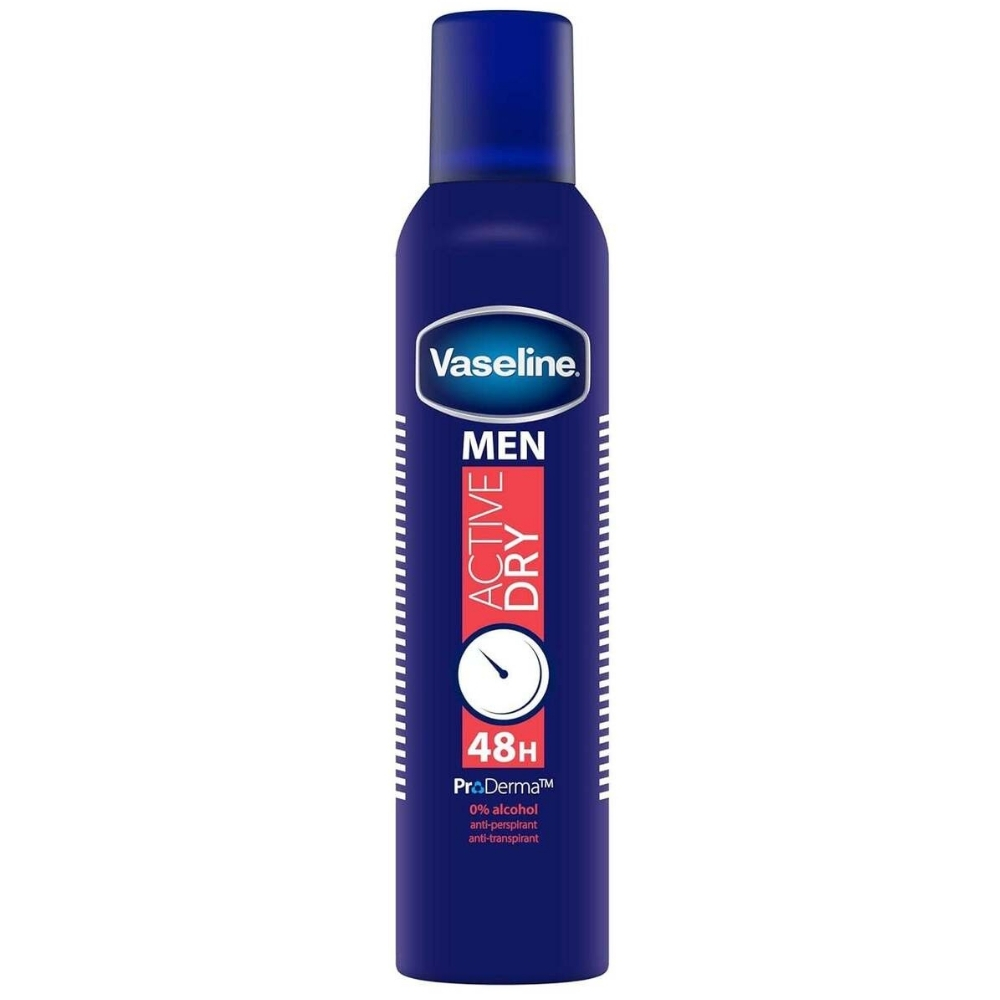 VASELINE DEO MEN 250ML ACTIVE DRY 48H