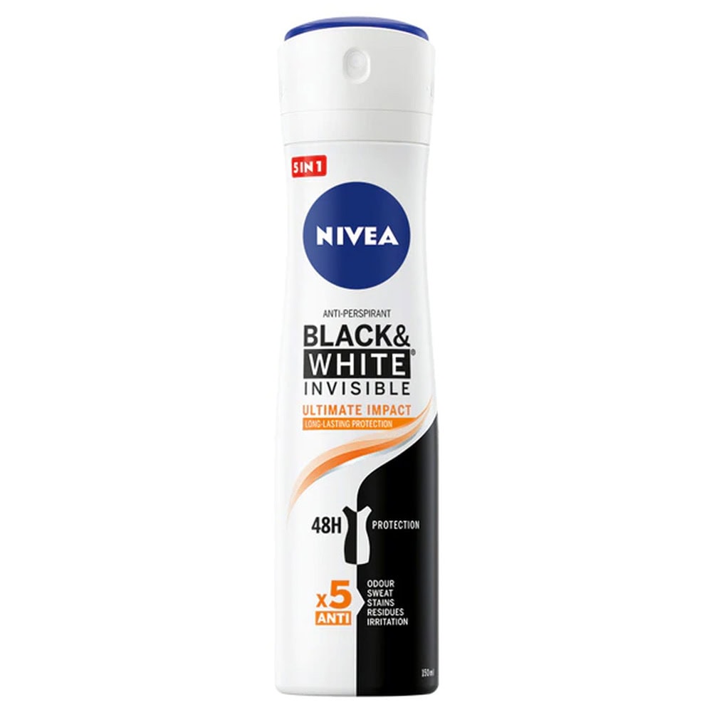 NIVEA DEO DAMA 150ML INVISIBLE B&W ULTIMATE 48H