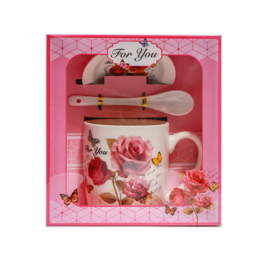 SET SERVIRE CAFEA&CEAI PORTELAN 3PCS TRANDAFIR G73-4